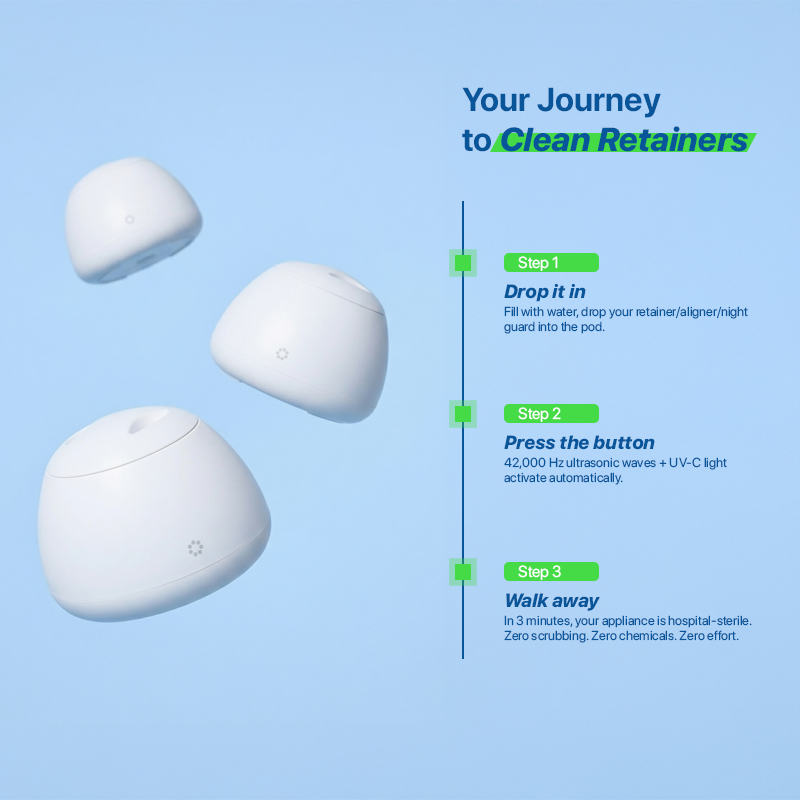 ClariPod PRO ™ - Ultrasonic Retainer Sterilizer