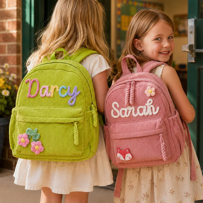 Monotot™ - Personalized kids corduroy backpack