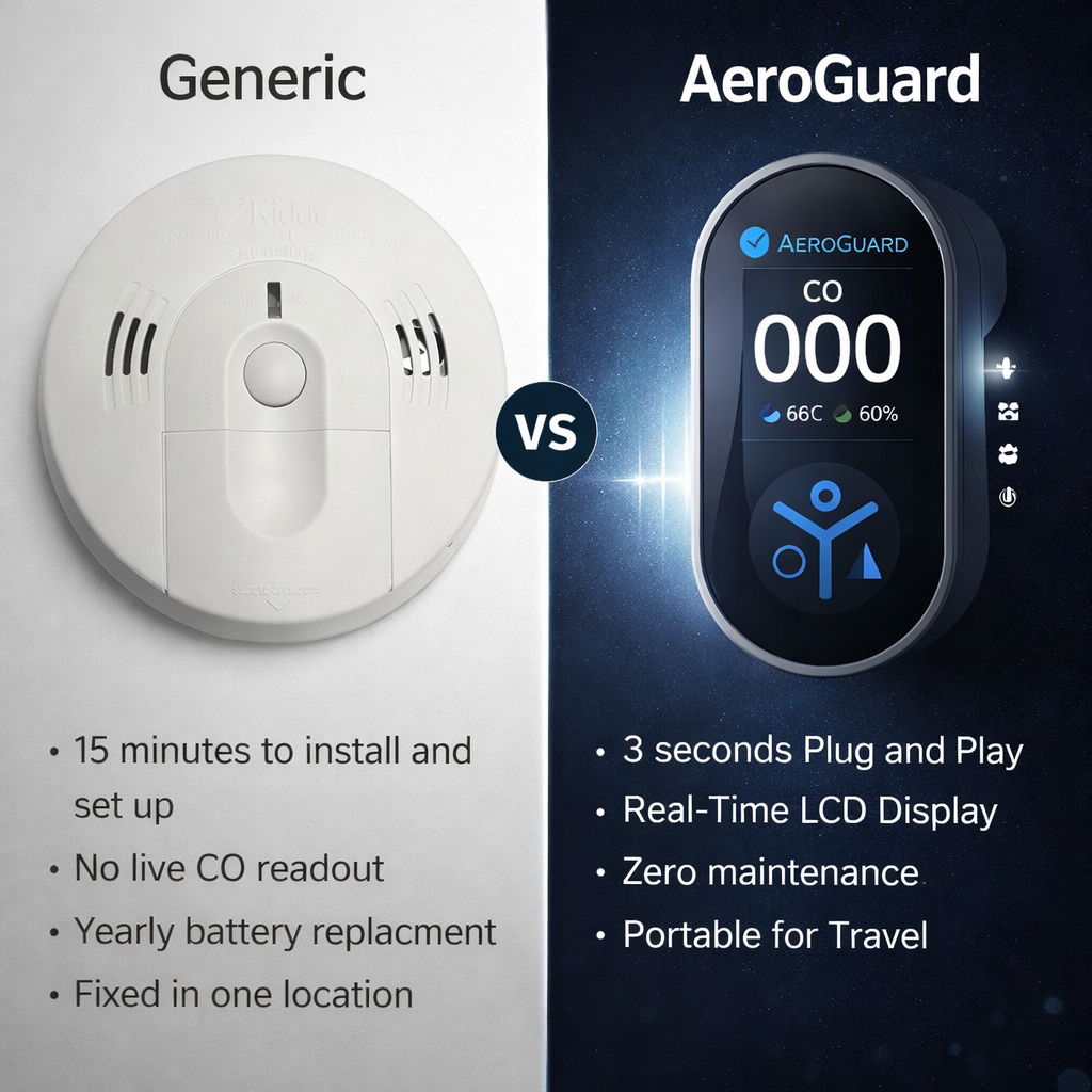 AEROGUARD™ - 2026 Carbon Monoxide Detector