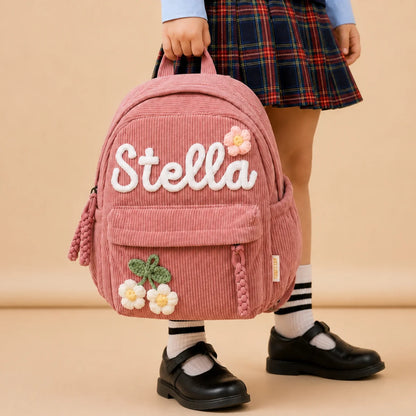Monotot™ - Personalized kids corduroy backpack
