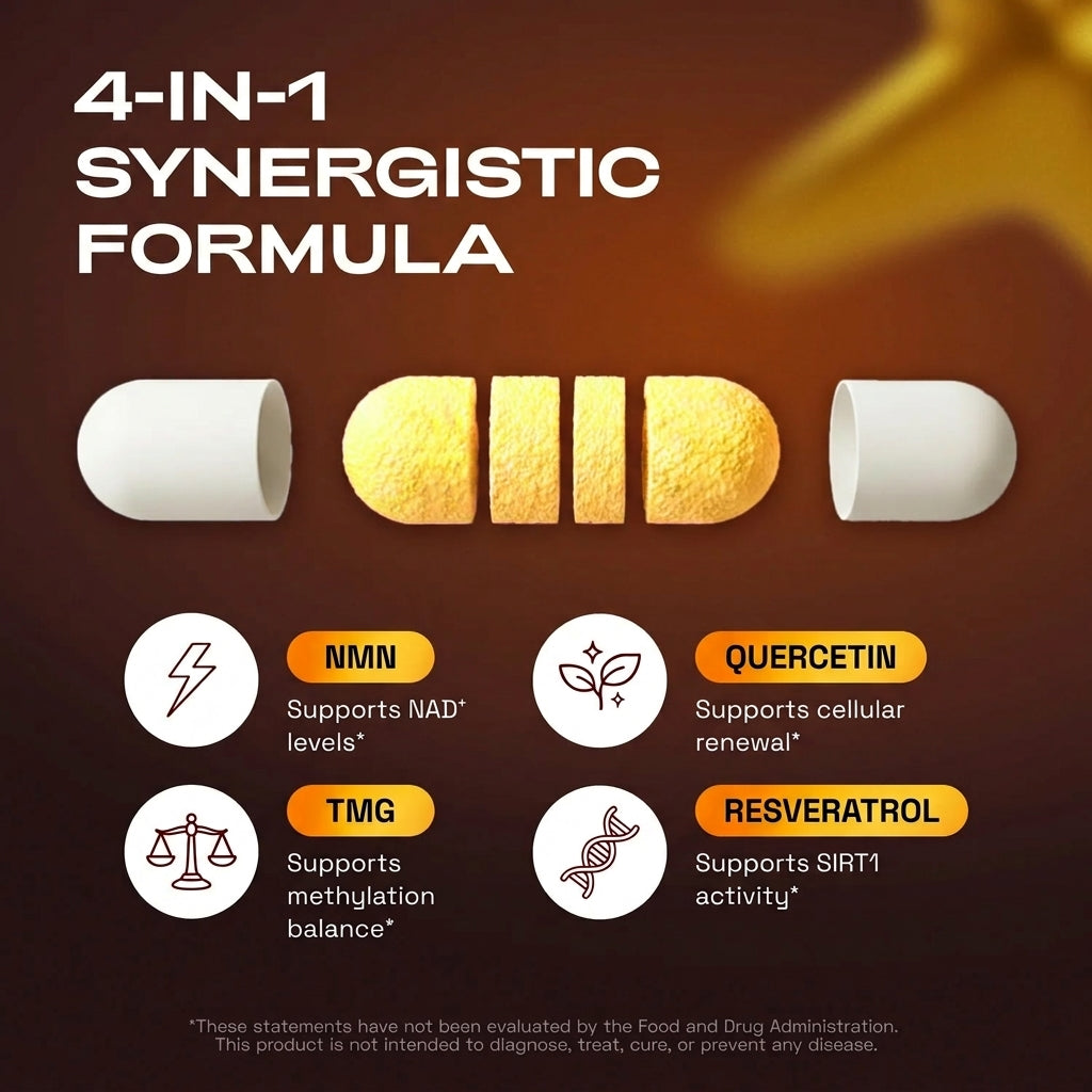 Look 10 Years Younger in Just 4 weeks | NMN & NAD+ Anti Aging Formula