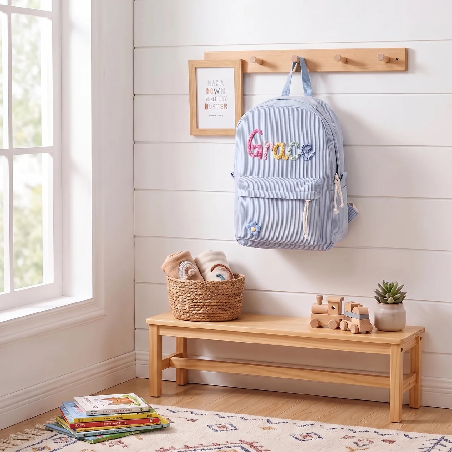 Monotot™ - Personalized kids corduroy backpack